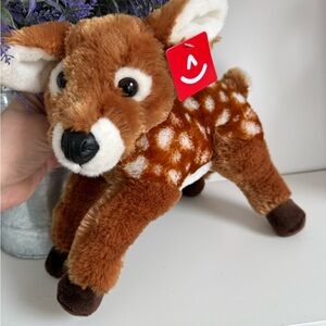 Adorable AURORA NWT Brown Plush Deer Toy